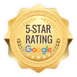 5-star rating on Google